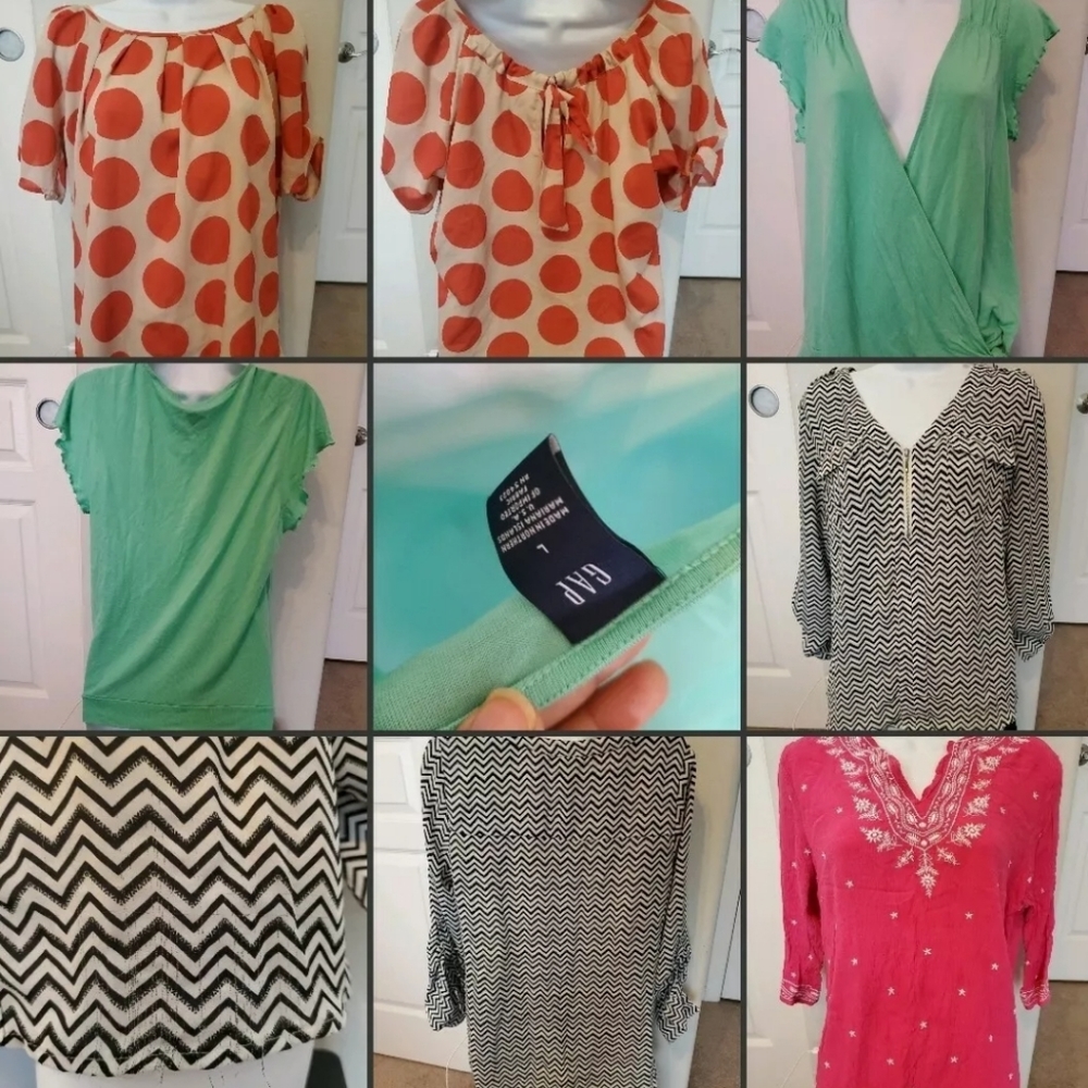 Lots of med & large tops womens